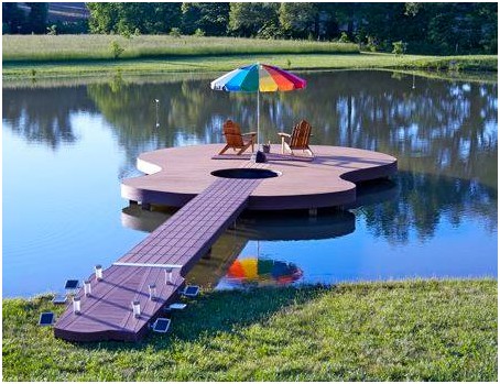 Guitar dock w umbrella